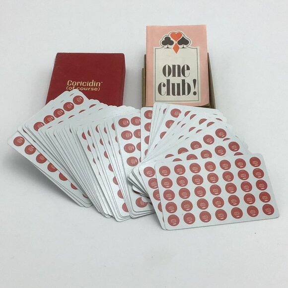 🌷Vintage Deck of Playing Cards Coricidin Advertisement - Picture 4 of 5